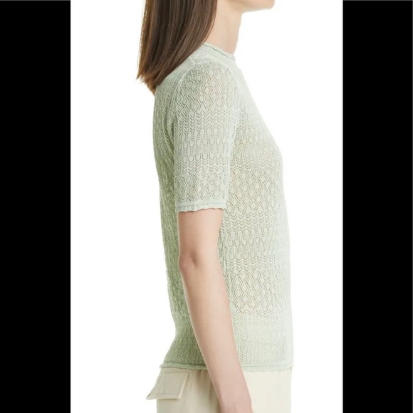 Samsoe Rhoe organic cotton blend t-shirt in green - Picture 6 of 13